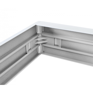 Ramka montażowa do paneli LED natynkowo 600x600x70 aluminiowa biała EC20342 Eco Light