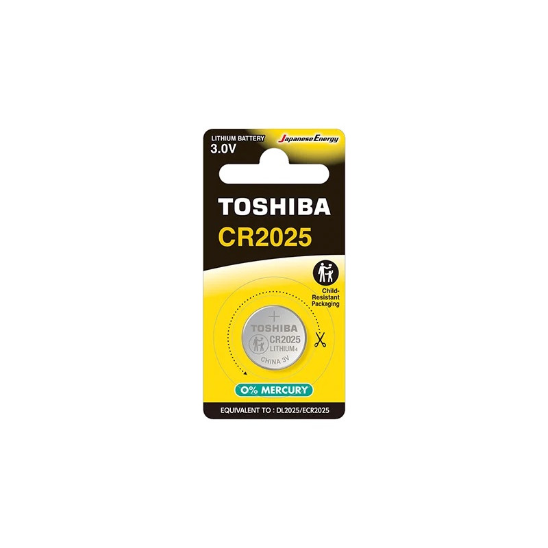 Bateria 3V CR 2025 (1szt.) CR2025 CP-1C Toshiba