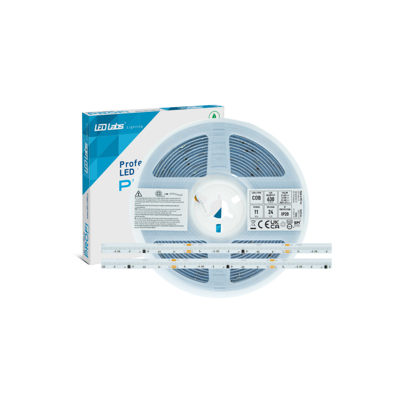 Taśma LED RGB 55W 24V 5m cyfrowe SPI 3150LED COB IP20 16-2436-01 LED-Labs