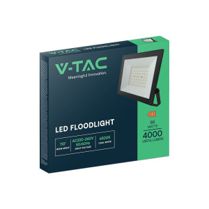Naświetlacz LED 50W 4000lm 4000K IP65 czarny VT-44054 V-Tac