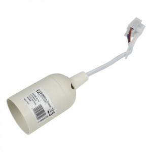Oprawka E-27 z przewodem i zawieszką biała EC20680 Eco Light