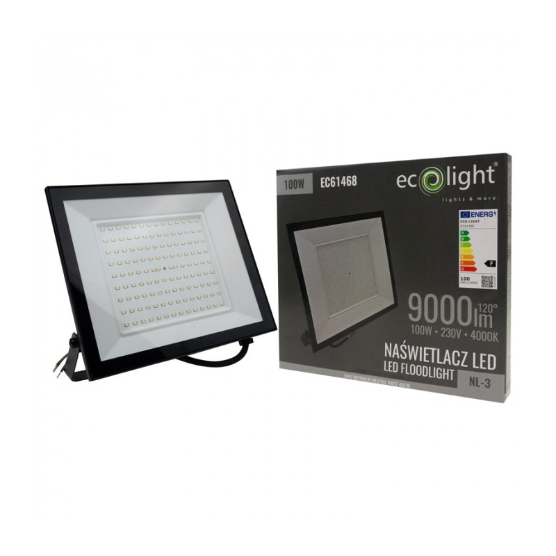Naświetlacz LED 100W NL-3 4000K 9000lm IP65 EC61468 EcoLight