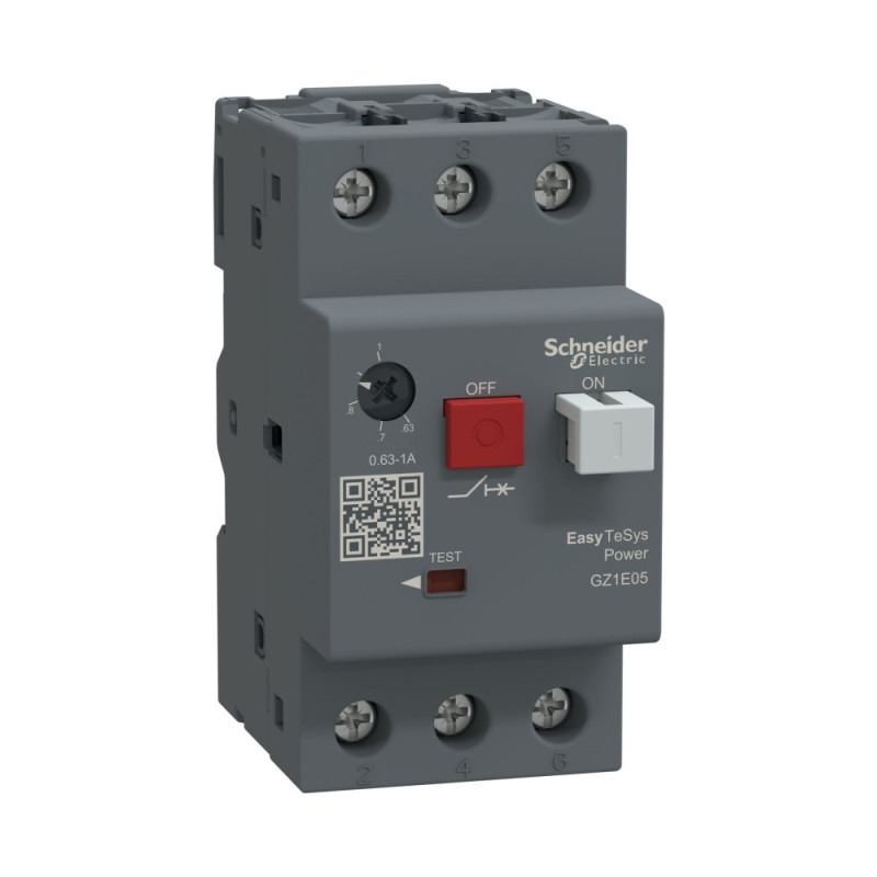 Wyłącznik silnikowy magneto-termiczny 3P 0,63-1,0 A Easy TeSys GZ1E05 Schneider