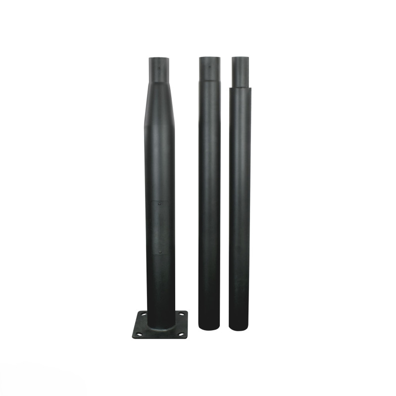 Słup oświetleniowy składany 3m 160x160 fi60mm 160x160 czarny C84-SSO-S3M-160-060-BL Bemko