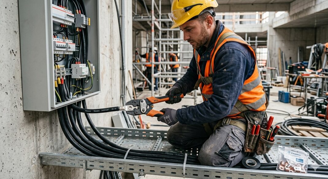 Końcówka rurowa oczkowa miedziana cynowana NKO do solidnych i trwałych połączeń kablowych